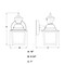 Vaxcel Bedford Aluminum 5.25-in. W 1 Light White Motion Sensor Dusk/Dawn Outdoor Wall Lantern Clear Glass T0733 - alternate 9